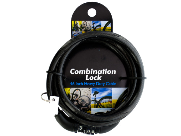 Picture of Bulk Buys OC189-12 Combination Cable Lock -Pack of 12