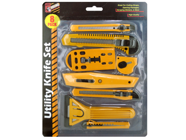Picture of Bulk Buys OB766-12 Multi-Purpose Utility Knife Set -Pack of 12