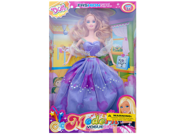 Picture of Bulk Buys OB996-16 Fashion Doll With Sparkle Gown -Pack of 16