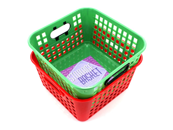 Picture of Bulk Buys HT215-72 Square Storage Basket -Pack of 72