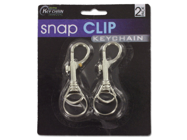 Picture of Bulk Buys KC019-12 Snap Clip Key Chains -Pack of 12