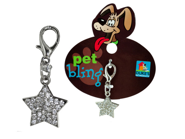 Picture of Bulk Buys HB848-72 Pet Bling Collar Charm -Pack of 72