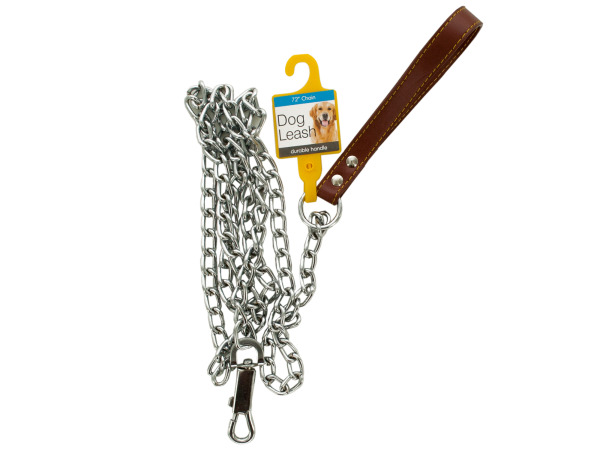 Picture of Bulk Buys OD385-16 Chain Dog Leash With Durable Handle -Pack of 16