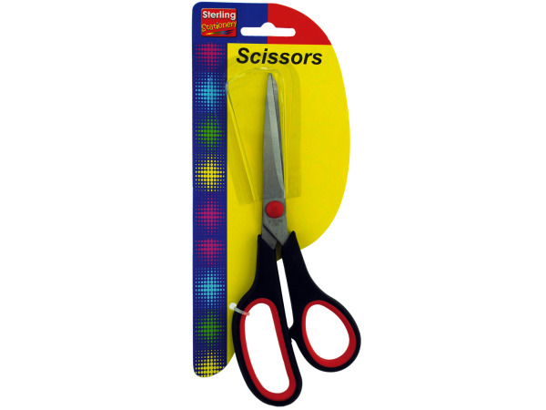 Picture of Bulk Buys GM755-36 Stainless Steel Scissors With Plastic Handle -Pack of 36
