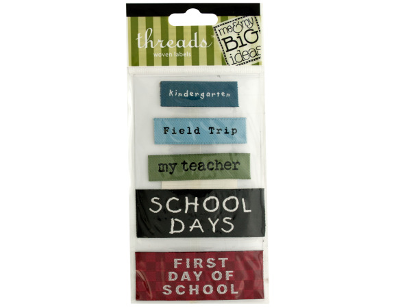 Picture of Bulk Buys CG295-72 School Woven Labels -Pack of 72