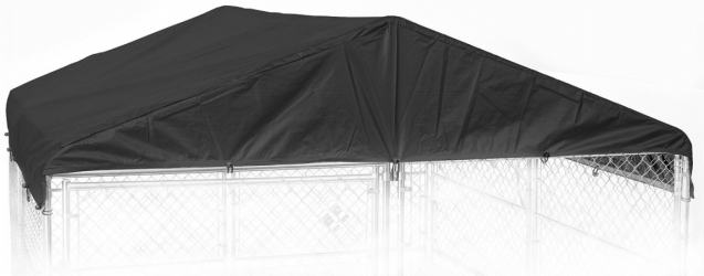 Picture of Jewett Cameron Company CL 00303 Weatherguard Kennel Frame & Cover Set- Black - 10 W X 10 L ft.