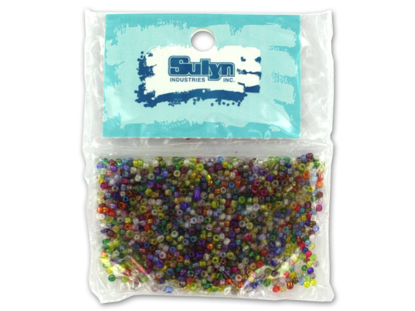 Picture of Bulk Buys CC683-75 Multi-Color Seed Beads -Pack of 75