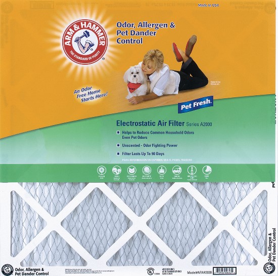 Picture of Arm and Hammer KA12X24X1 12 x 24 x 1 Arm and Hammer Air Filter Pack of 2