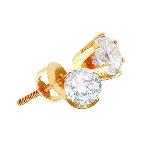 Picture of GoldNDiamond GND-11945 1.50 CTW-(Exce) Round Diamond Earings
