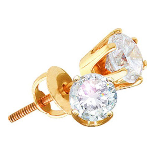 Picture of GoldNDiamond GND-11448 0.50 CTW Round Diamond Earrings (Excellent)