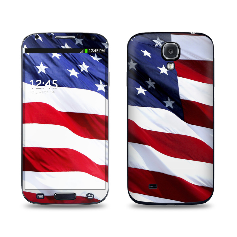 SGS4-PATRIOTIC Samsung Galaxy S4 Skin - Patriotic -  DecalGirl