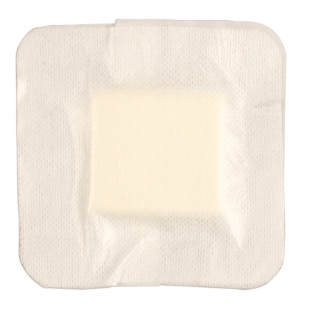 Dynarex DynaFoam Waterproof Bordered Foam Dressing (120/Case) - 4" x 4"