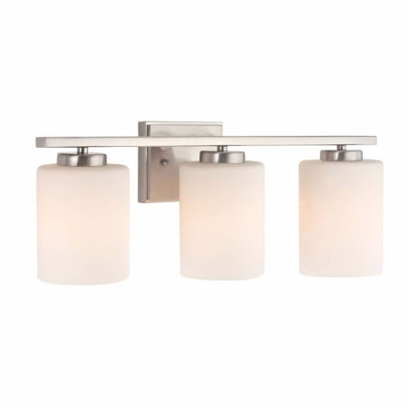 Efficient Lighting   Interior Vanity Fixture  White Glass