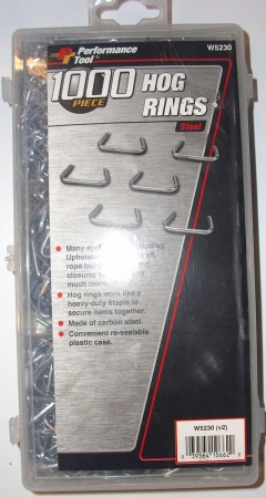 Steel Hog Rings- 1000 Piece