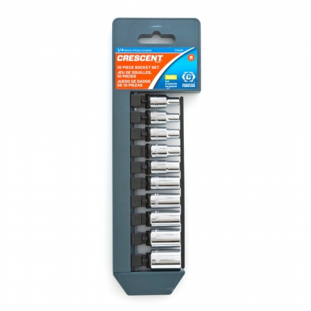10 Piece 1/2" Drive 6 Point Deep Universal Impact SAE Socket Set