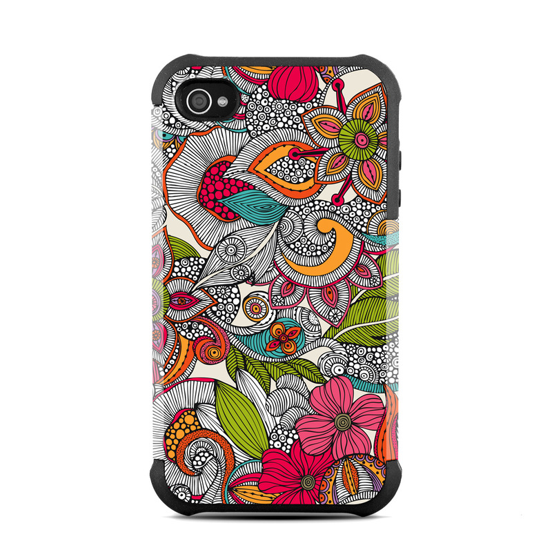 DecalGirl AIP4BC-DOODLESCLR Apple iPhone 4 Bumper Case - Doodles Color
