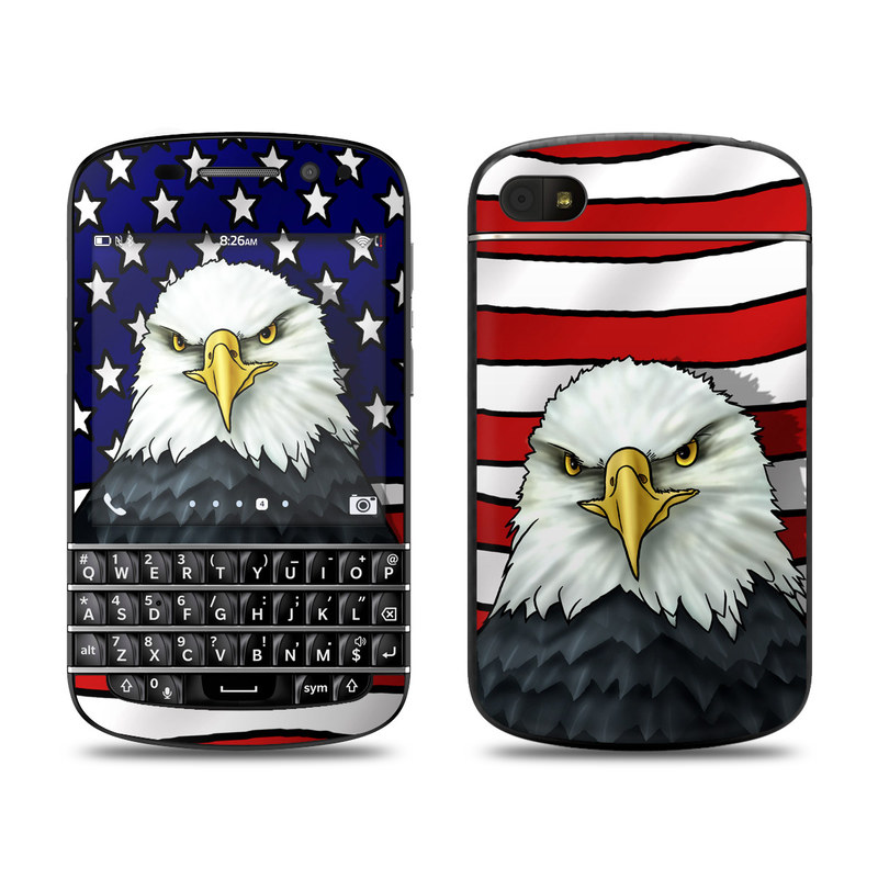 Picture of DecalGirl BQ10-AMERICANEAGLE BlackBerry Q10 Skin - American Eagle