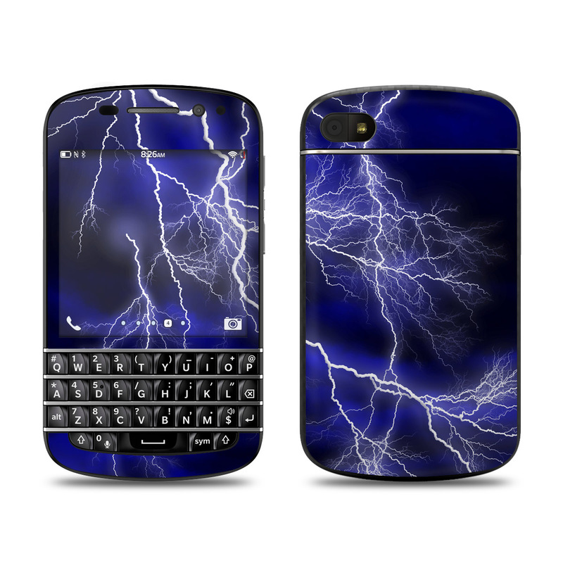 Picture of DecalGirl BQ10-APOC-BLU BlackBerry Q10 Skin - Apocalypse Blue
