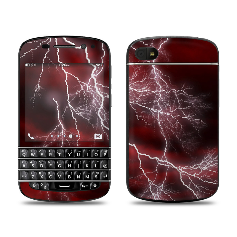 Picture of DecalGirl BQ10-APOC-RED BlackBerry Q10 Skin - Apocalypse Red