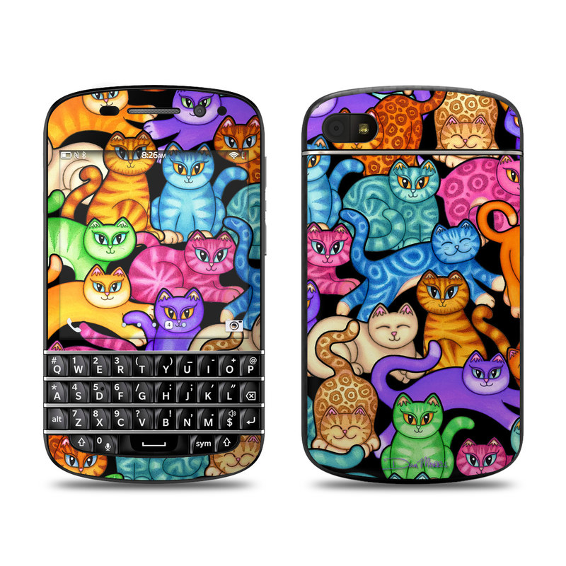 Picture of DecalGirl BQ10-CLRKIT BlackBerry Q10 Skin - Colorful Kittens