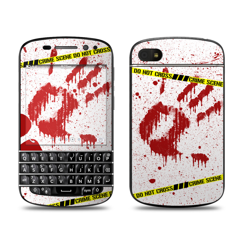 Picture of DecalGirl BQ10-CRIME-REV BlackBerry Q10 Skin - Crime Scene Revisited
