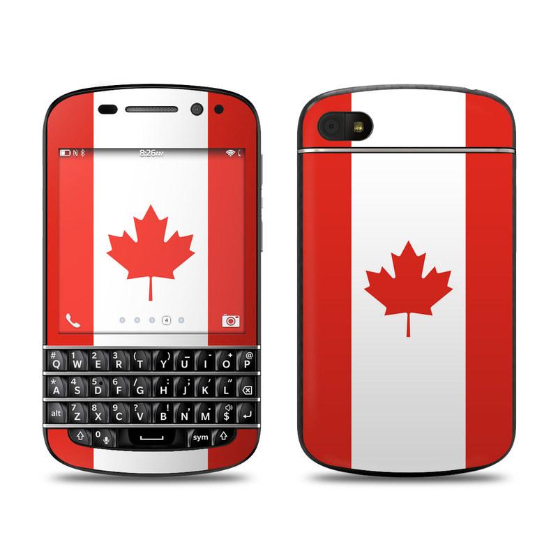 Picture of DecalGirl BQ10-FLAG-CANADA BlackBerry Q10 Skin - Canadian Flag