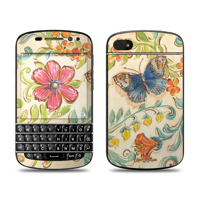 Picture of DecalGirl BQ10-GARDSCRL BlackBerry Q10 Skin - Garden Scroll