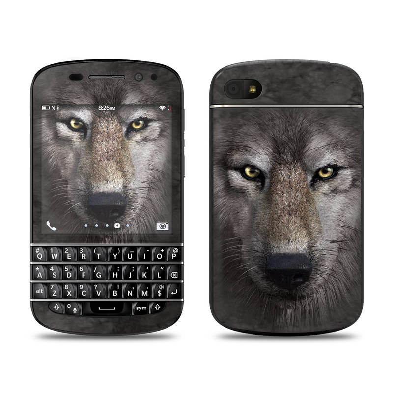 Picture of DecalGirl BQ10-GRY-WOLF BlackBerry Q10 Skin - Grey Wolf