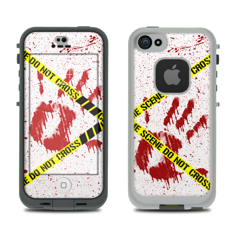 LCF5-CRIME-REV LifeProof Fre 5S Case Skin - Crime Scene Revisited -  DecalGirl