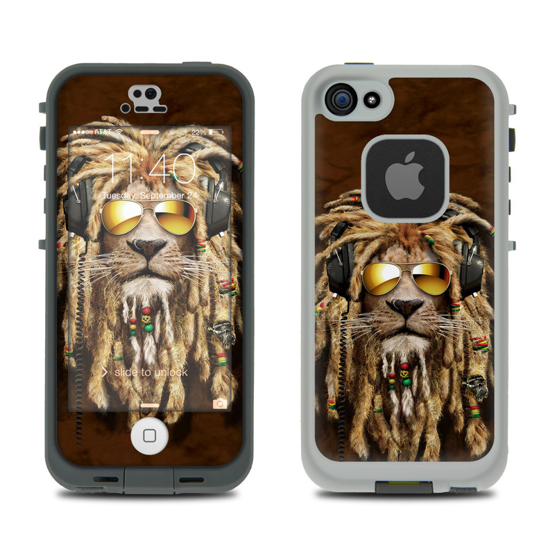 LCF5-DJJAH LifeProof Fre 5S Case Skin - DJ Jahman -  DecalGirl