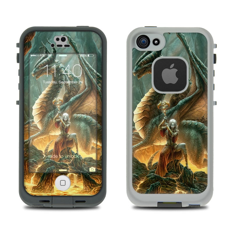 LCF5-DMAGE LifeProof Fre 5S Case Skin - Dragon Mage -  DecalGirl