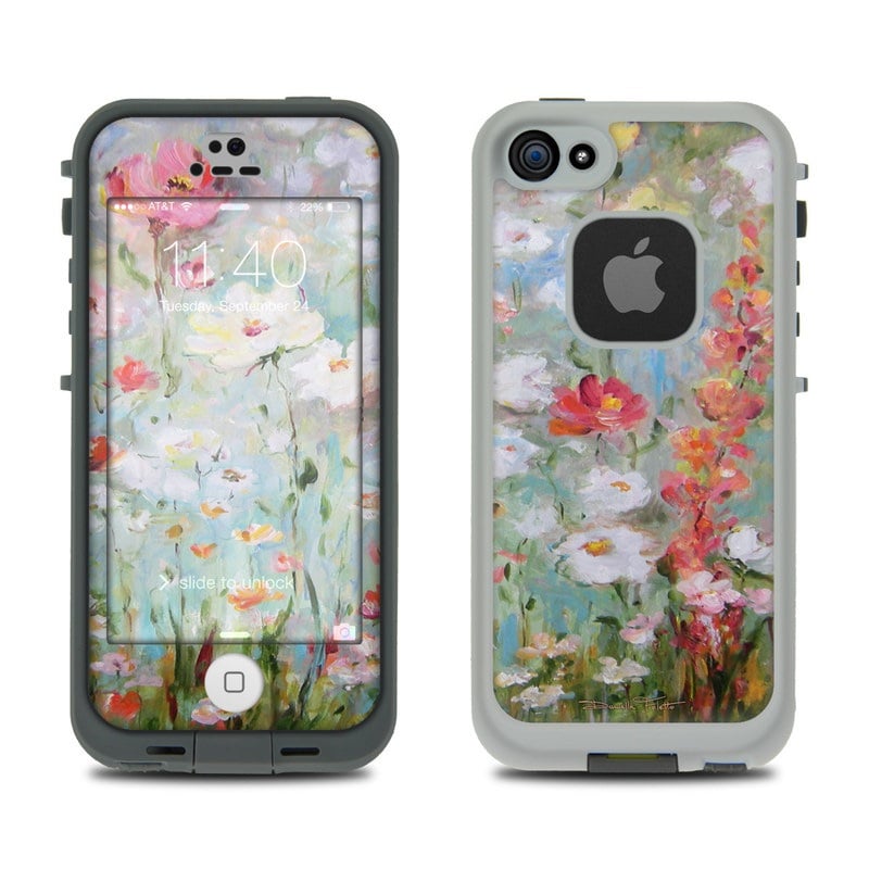 LCF5-FLWRBLMS LifeProof Fre 5S Case Skin - Flower Blooms -  DecalGirl