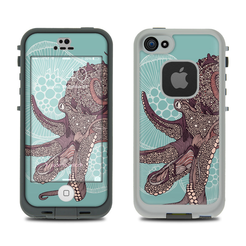 LCF5-OCTOBLOOM LifeProof Fre 5S Case Skin - Octopus Bloom -  DecalGirl