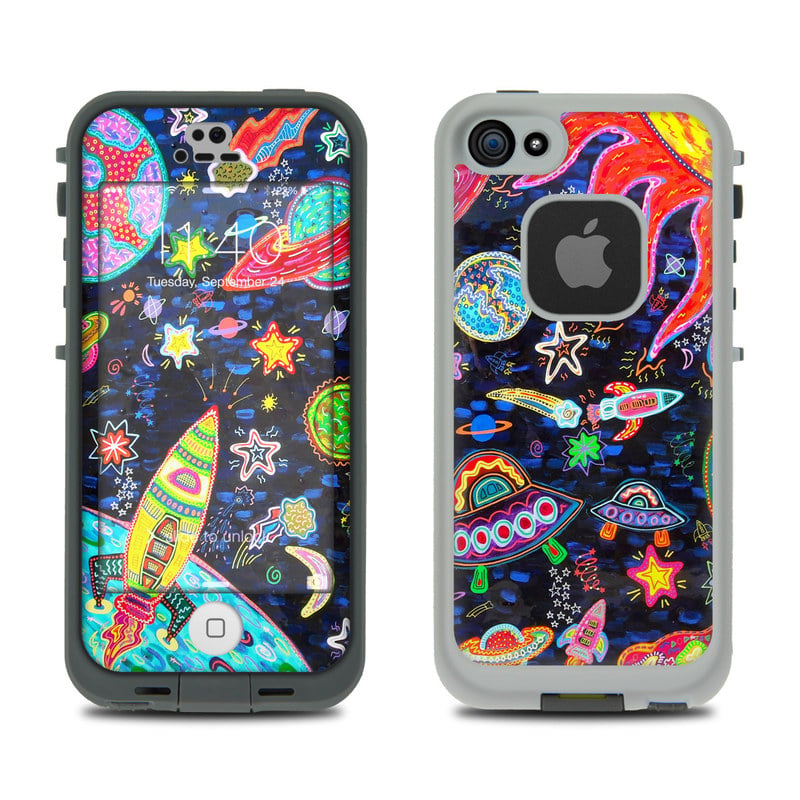 LCF5-OSPACE LifeProof Fre 5S Case Skin - Out to Space -  DecalGirl