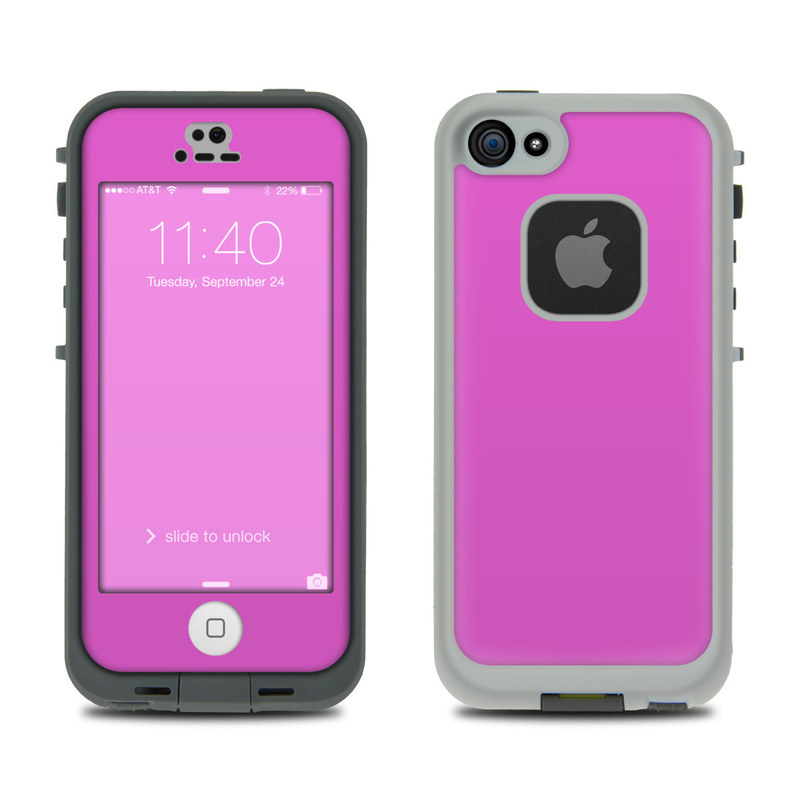 LCF5-SS-VPNK LifeProof Fre 5S Case Skin - Solid State Vibrant Pink -  DecalGirl