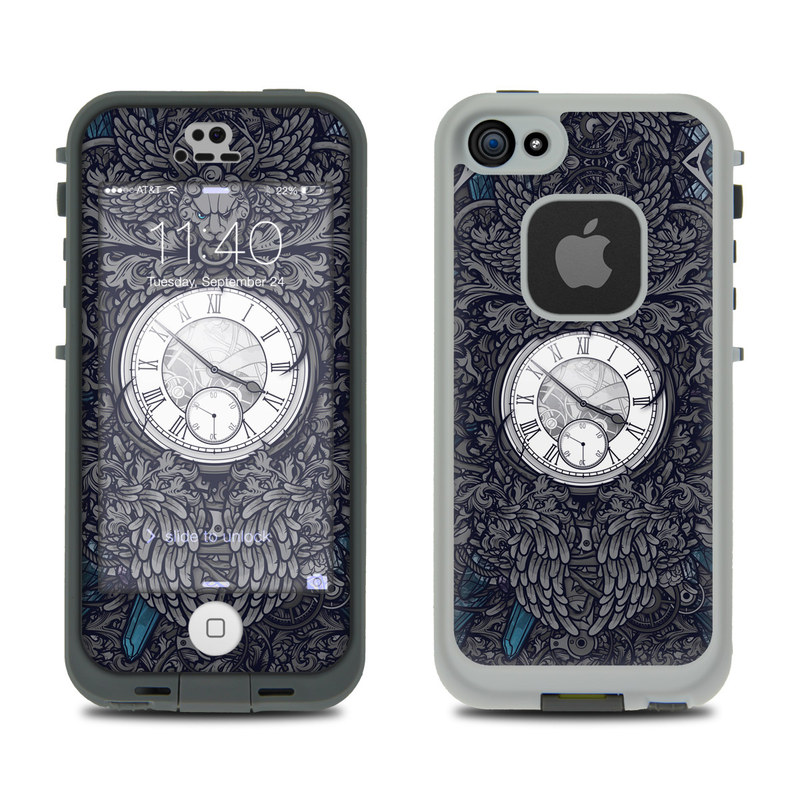 LCF5-TIMETRVL LifeProof Fre 5S Case Skin - Time Travel -  DecalGirl