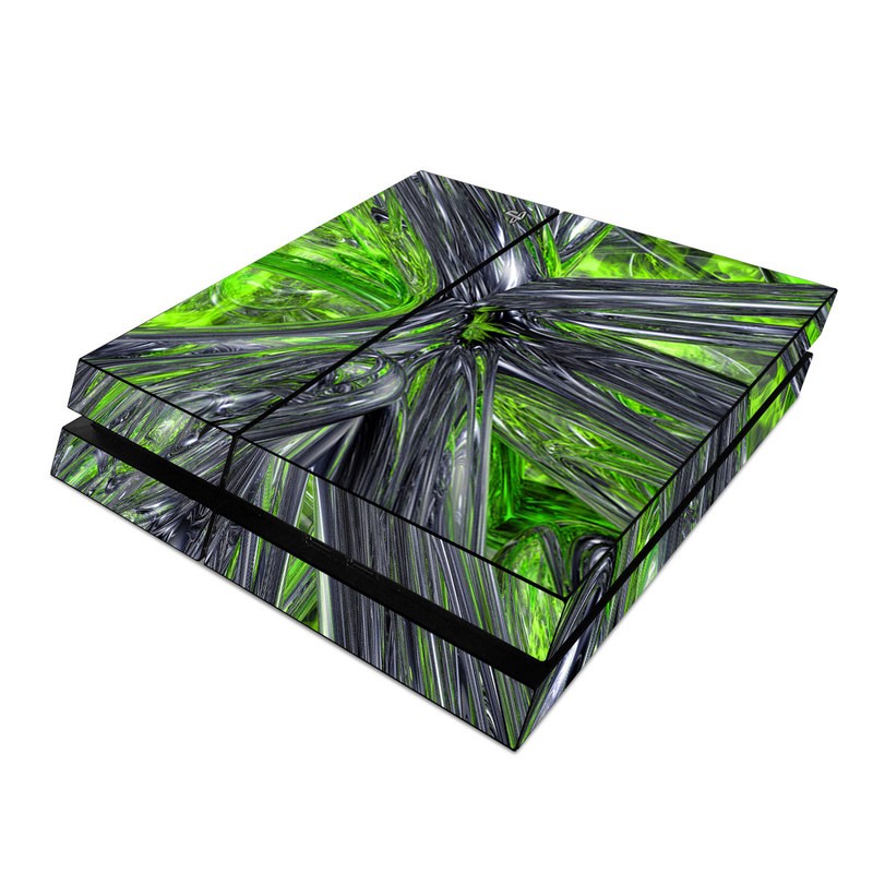 Picture of DecalGirl PS4-ABST-GRN Sony PS4 Skin - Emerald Abstract