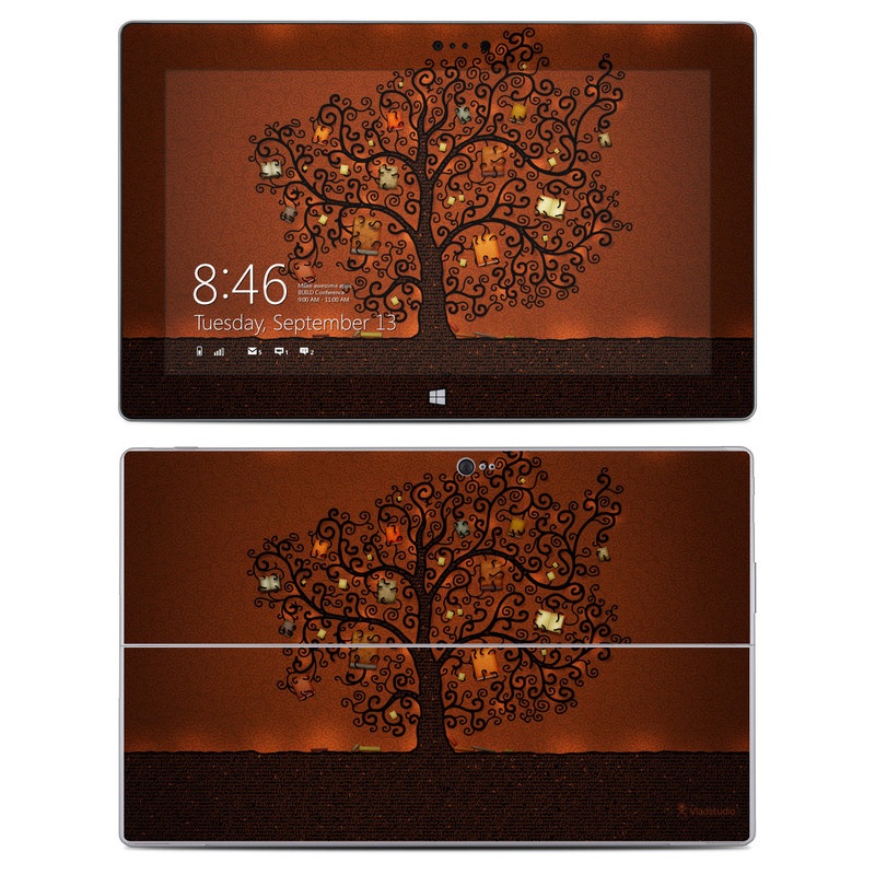 MIS2-TOBOOKS Microsoft Surface 2 Skin - Tree Of Books -  DecalGirl