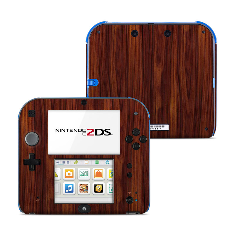 N2DS-DKROSEWOOD Nintendo 2DS Skin - Dark Rosewood -  DecalGirl