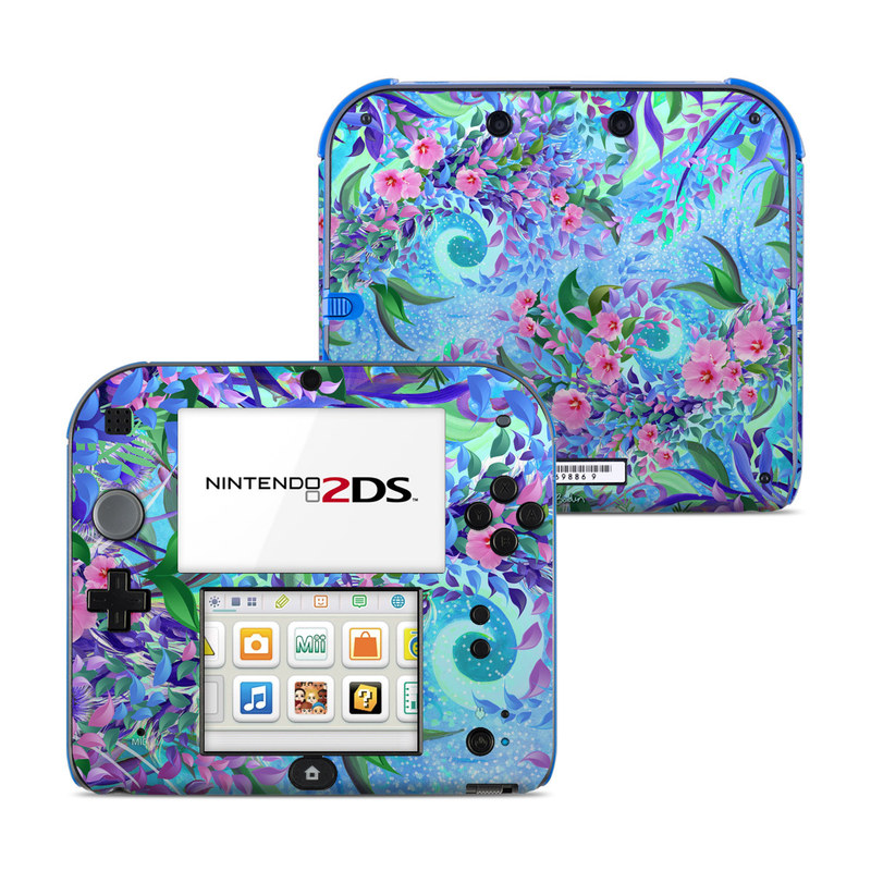 N2DS-LAVFLWR Nintendo 2DS Skin - Lavender Flowers -  DecalGirl