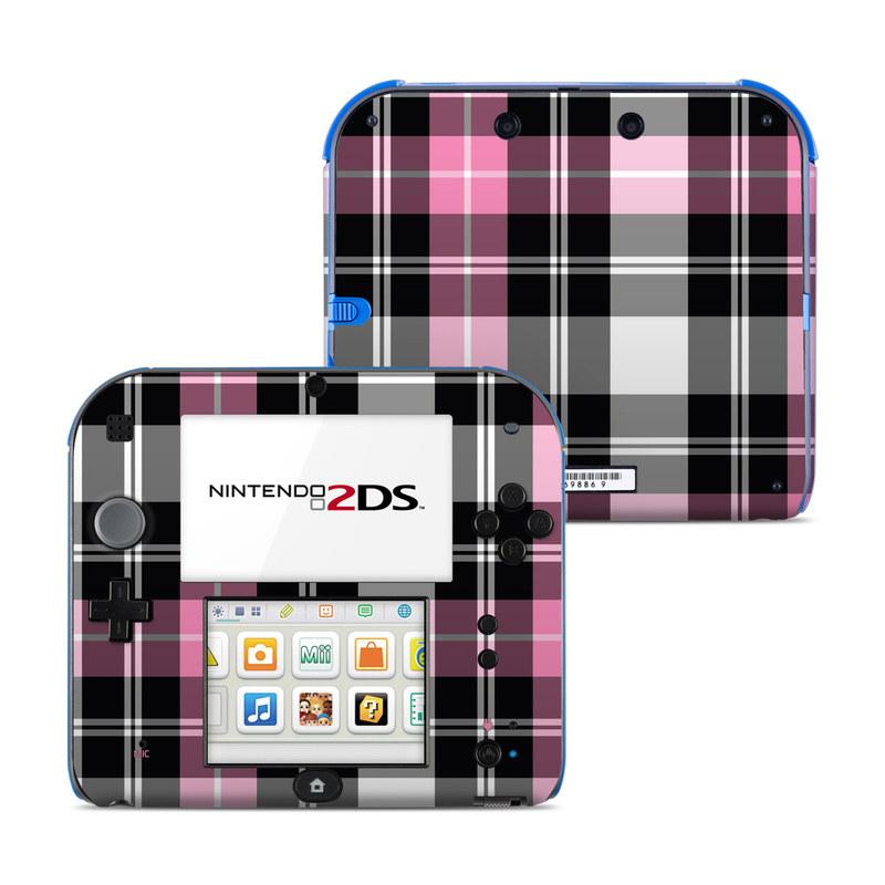 N2DS-PLAID-PNK Nintendo 2DS Skin - Pink Plaid -  DecalGirl