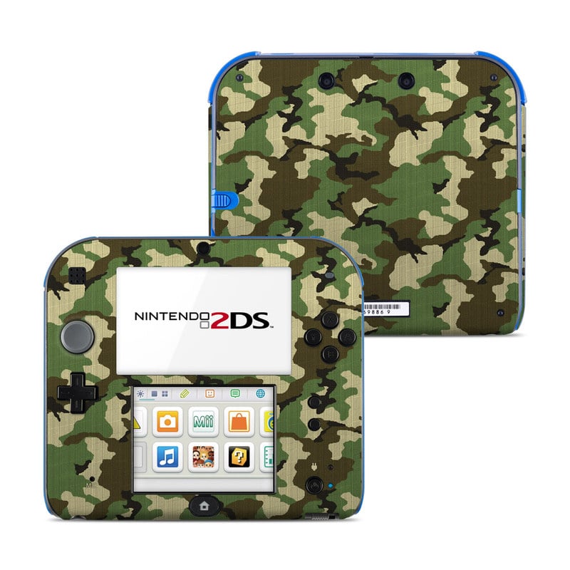 N2DS-WCAMO Nintendo 2DS Skin - Woodland Camo -  DecalGirl