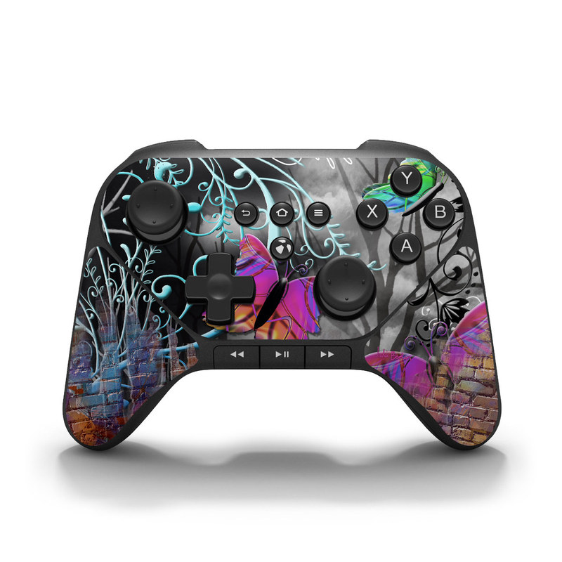 Picture of DecalGirl AFTC-BWALL Amazon Fire Game Controller Skin - Butterfly Wall
