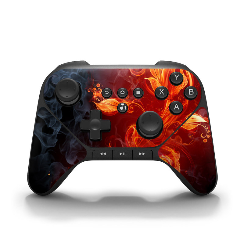 Picture of DecalGirl AFTC-FLWRFIRE Amazon Fire Game Controller Skin - Flower Of Fire