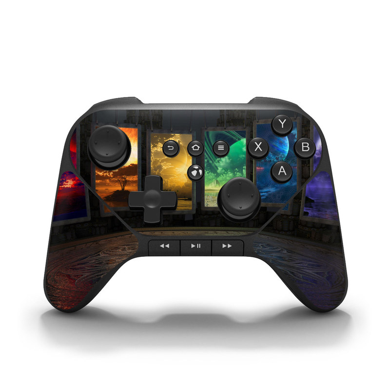 Picture of DecalGirl AFTC-PORTALS Amazon Fire Game Controller Skin - Portals