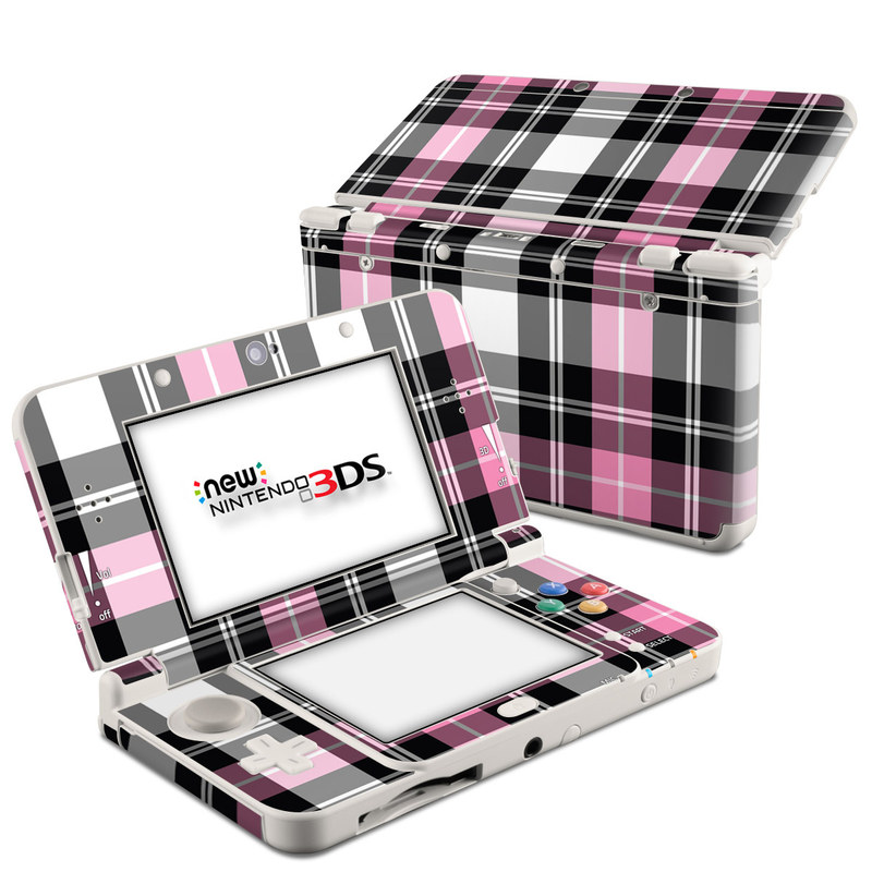 N3DS15-PLAID-PNK Nintendo 3DS 2015 Skin - Pink Plaid -  DecalGirl