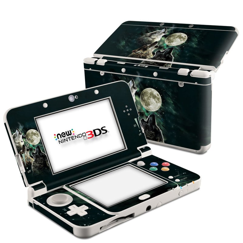 N3DS15-TWOLVES Nintendo 3DS 2015 Skin - Three Wolf Moon -  DecalGirl