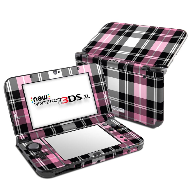 N3D5X-PLAID-PNK Nintendo New 3DS XL Skin - Pink Plaid -  DecalGirl