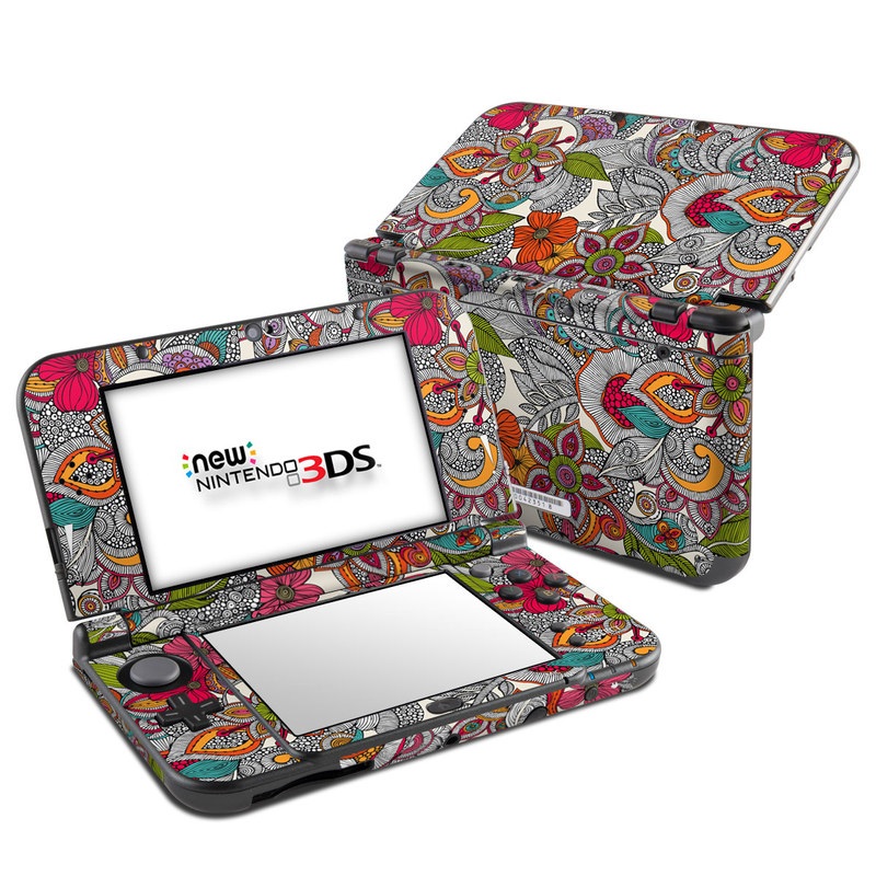 N3DSLL-DOODLESCLR Nintendo 3DS LL Skin - Doodles Color -  DecalGirl