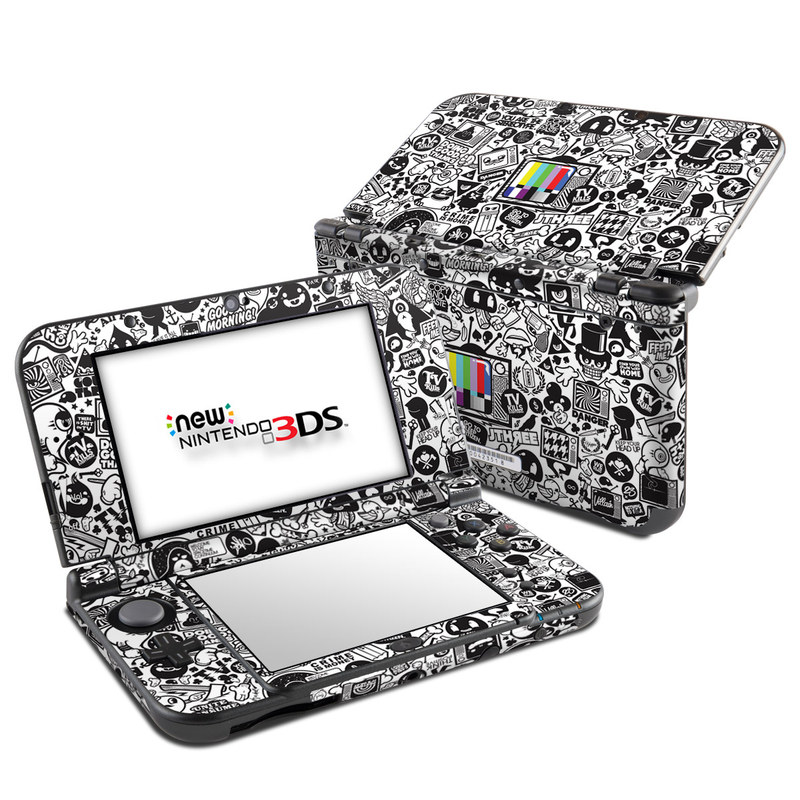 N3DSLL-TVKILLS Nintendo 3DS LL Skin - TV Kills Everything -  DecalGirl